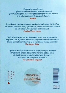 Alan Lightman - Universul accidental. Lumea pe care credeai ca o stii - Img 2