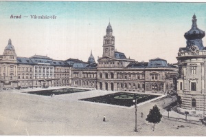 Arad. Városház-tér Piata Primariei (circa 1910, necirculata)