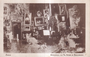 Atelierul lui Th. Aman in Bucuresti (necirculata)