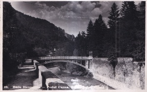 Baile Herculane. Podul Cerna (necirculata, 1938)