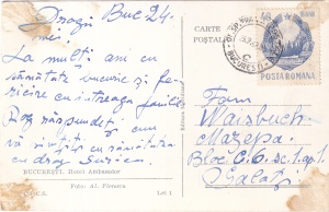 Bucuresti. Hotel Ambasador (circulata 1963) - Img 2