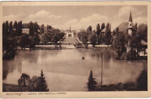 Bucuresti. Lacul din Parcul Carol (circulata 1939)
