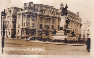 Bucuresti. Statuia I. C. Bratianu (necirculata)
