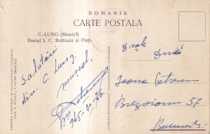 C.-Lung Muscel Bustul I. C. Bratianu si Piata (scrisa 1926) - Img 2