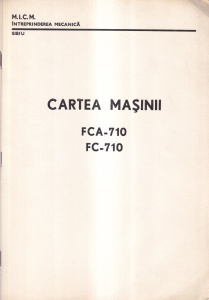 Cartea masinii. FCA-710 FC-710