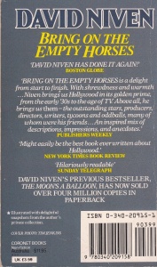 David Niven - Bring on the Empty Horses - Img 2