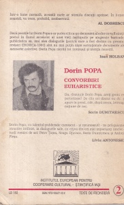 Dorin Popa - Convorbiri euharistice: Petre Tutea, Neagu Djuvara, Sorin Dumitrescu, Andrei Plesu - Img 2