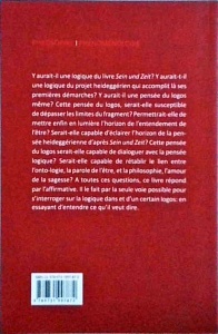 Elad Lapidot - Etre sans mot dire: la logique de sein und zeit - Img 2