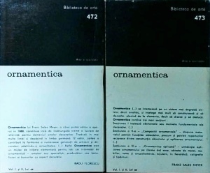 Franz Sales Meyer - Ornamentica. O gramatică a formelor decorative, 2 volume - Img 2