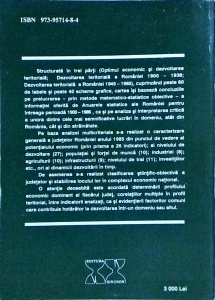 Gheorghe Popescu - Dezvoltarea economica in profil teritorial a Romaniei 1900-1985 - Img 2
