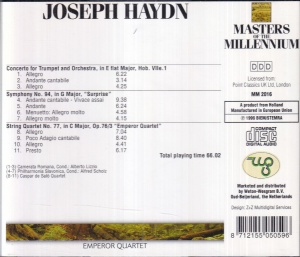 Haydn - Emperor Quartet. Masters of the Millennium - Img 2