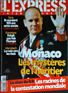 L'Express International. Monaco. Les mysteres de l'heritier