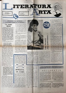 Literatura si Arta. Saptamanal al Uniunii Scriitorilor din Modova, nr. 21, 24 mai 1990