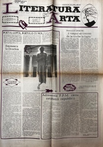 Literatura si Arta. Saptamanal al Uniunii Scriitorilor din Modova, nr. 2, 11 ianuarie 1990