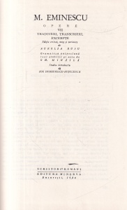 M. Eminescu - Opere, volumul 7: Traduceri, transcrieri, excerpte - Img 2