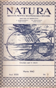 Natura. Revista pentru raspandirea stiintei, anul XXXI, nr. 3, martie 1942