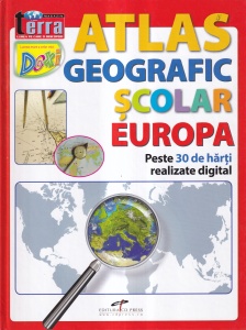 Nicolae Cruceru - Atlas geografic scolar Europa. Peste 30 de harti realizate digital