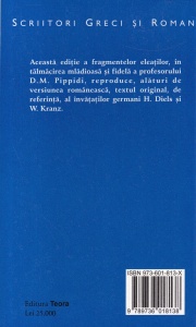 Presocraticii. Fragmentele eleatilor (editie bilingva) - Img 2