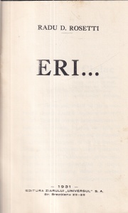 Radu D. Rosetti - Eri... (1931)