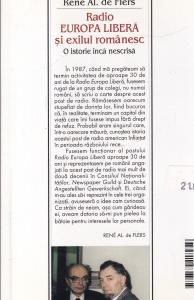 Rene Al. de Flers - Radio Europa Libera si exilul romanesc. O istorie inca nescrisa - Img 2