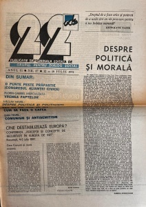 Revista 22, nr. 27, 12-18 iulie 1991