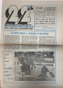 Revista 22, nr. 36, 21 septembrie 1990