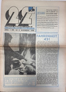 Revista 22, nr. 43, 9 noiembrie 1990