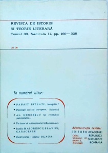 Revista de istorie si teorie literara. Aprilie - Iunie 1984 - Img 2