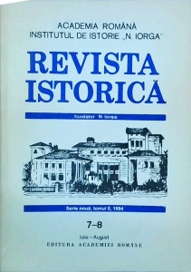 Revista Istorica, tomul 5, numarul 7, 8, iulie, august, anul 1994