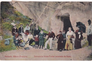 Salinele Slanic-Prahova. Intrare in Ocna Veche (muntele de Sare) (circulata 1924)