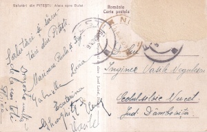 Salutari din Pitesti. Parcul Trivalea. Aleia spre bufet (circulata 1929) - Img 2