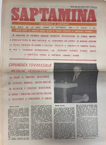 Saptamana, nr. 43, 27 octombrie 1989