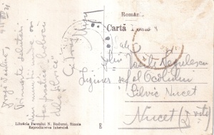 Sinaia. Vedere generala cu munti (circulata 1921) - Img 2