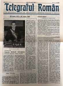 Telegraful roman, nr. 11-12/1989, 30 martie 1989. Foaie religioasa editata de Arhiepiscopia Ortodoxa Romana a Sibiului