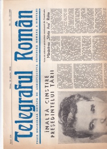 Telegraful roman, nr. 11-12, martie 1986. Foaie religioasa editata de Arhiepiscopia Ortodoxa Romana a Sibiului