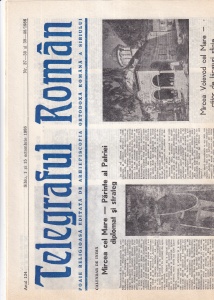 Telegraful roman, nr. 37-38 si 39-40, octombrie 1986. Foaie religioasa editata de Arhiepiscopia Ortodoxa Romana a Sibiului
