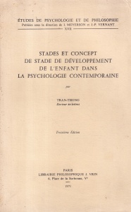 Tran-Thong - Stades et concept de stade de developpement de l'enfant dans la psychologie contemporaine