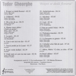 Tudor Gheorghe - Muzica de colectie, volumul 23. Risipei se deda florarul - Img 2