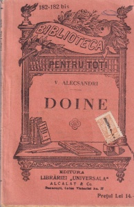 V. Alecsandri - Doine 1842-1852 (editie veche)