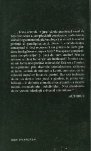 Vasile Tonoiu - In cautarea unei paradigme a complexitatii - Img 2