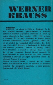 Werner Krauss - Probleme fundamentale ale stiintei literaturii - Img 2
