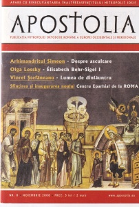 Apostolia. Publicatia Mitropoliei Ortodoxe Romane a Europei Occidentale si Meridionale, nr. 8, noiembrie 2008