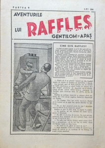Aventurile lui Raffles. Gentilom si apas, partea a doua (aparut in foileton)