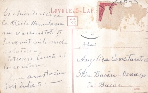 Baile Herculane / Herkulesfurdo. Czeznai hid magy. romaniai orszaghatarnal (circulata 1921) - Img 2