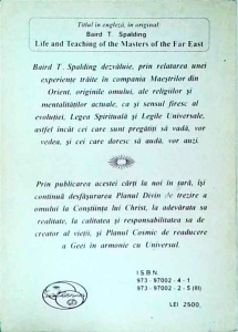 Baird T. Spalding - Viata si invataturile maestrilor din Extremul Orient, volumul 3 - Img 2