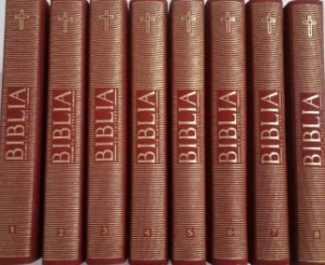 Biblia cu ilustratii. Versiune redactata și adnotata de Bartolomeu Valeriu Anania, 8 volume