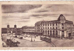 Bucuresti. Piata Garii de Nord (circa 1940, circulata in 1949)