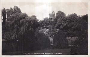 Bucuresti. Vedere din parcul Caroli (scrisa 1935)