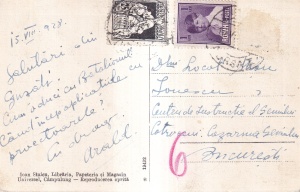 Campulung. Cercul Militar si Str. Matei Basarab (circulata 1928) - Img 2