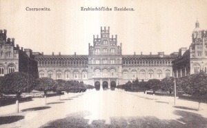 Cernauti Czernowitz. Erzbischofliche Residen (necirculata)